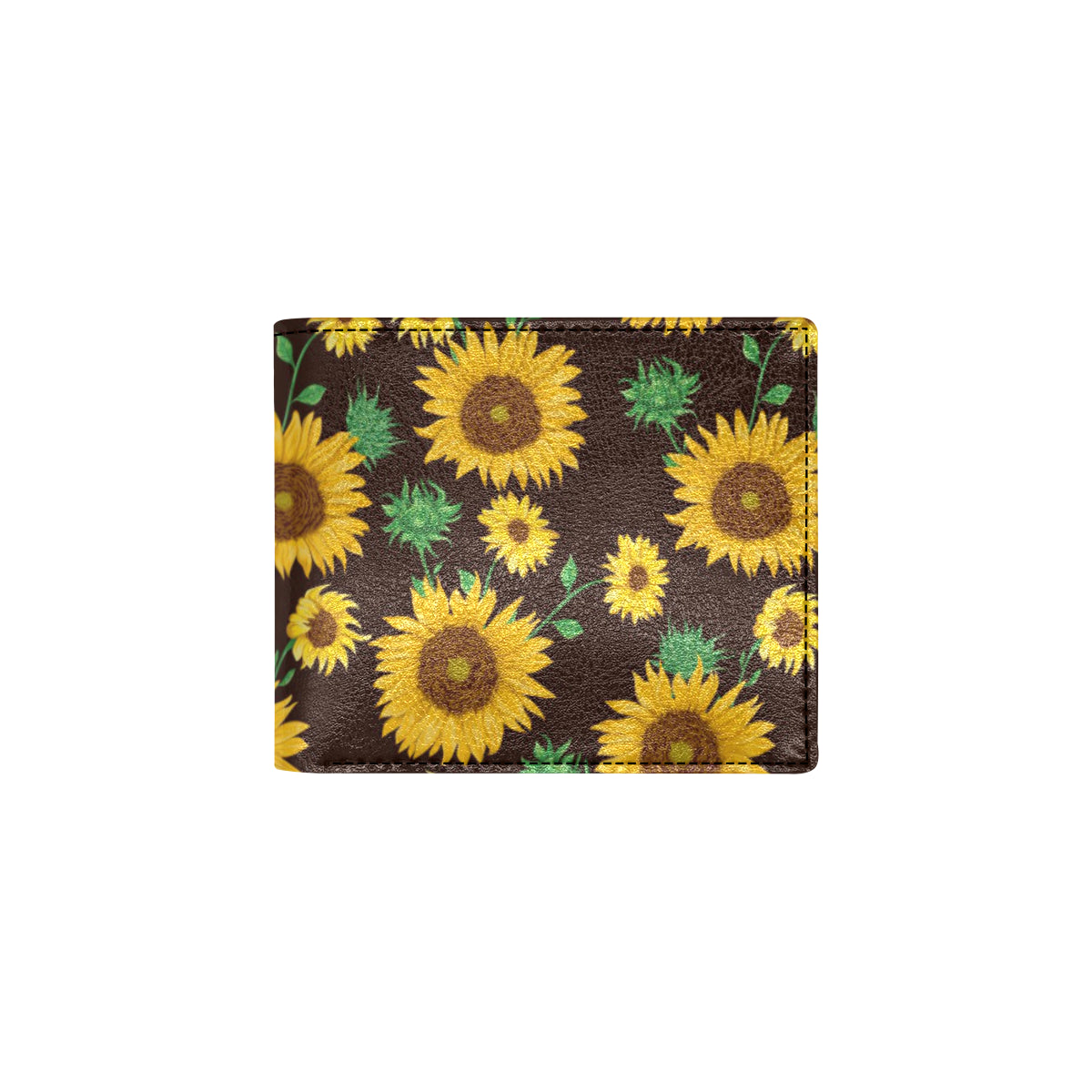 Sunflower Pattern Print Design SF01 Men's ID Card Wallet