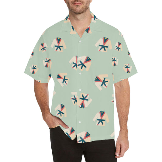 Karate Pattern Print Design 02 Men's Hawaiian Shirt