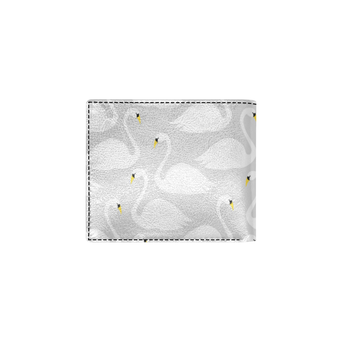 Swan Pattern Print Design 02 Men's ID Card Wallet