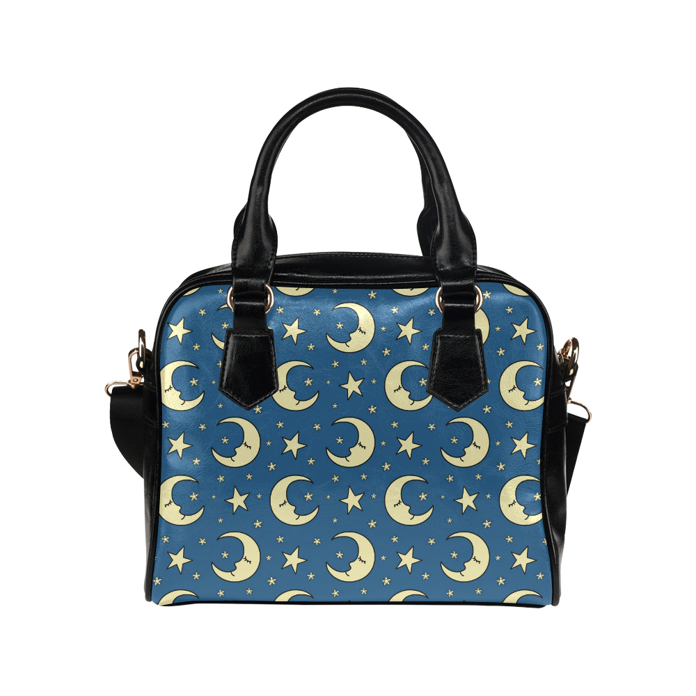Moon Night Pattern Print Design 03 Shoulder Handbag