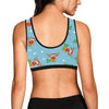 Reindeer cute Pattern Print Design 02 Sports Bra