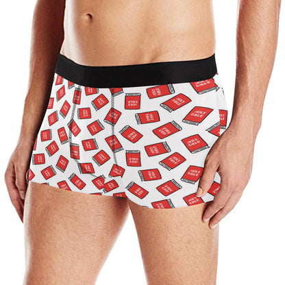 Bible Pattern Print Design 03 Men's Boxer Briefs