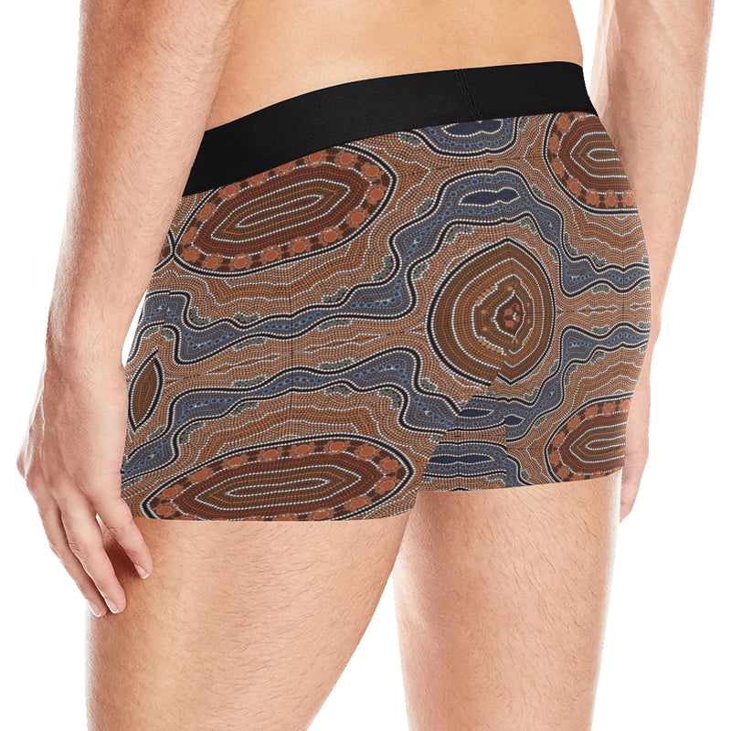 Aboriginal Pattern Print Design 01 Men's Boxer Briefs