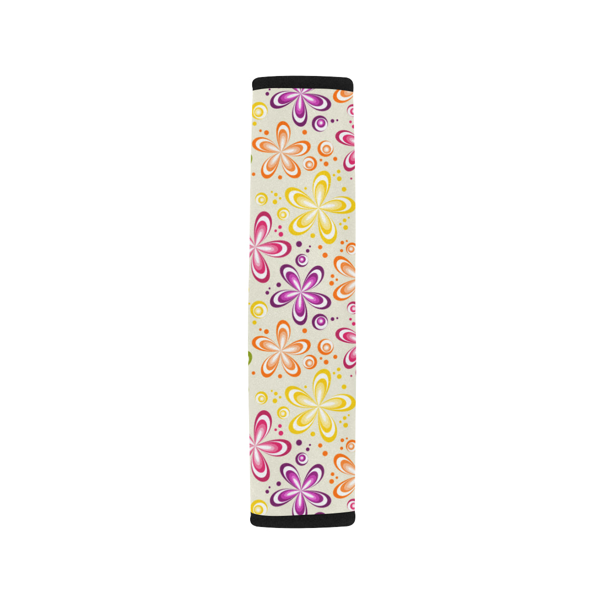 Flower Power Colorful Design Print Car Seat Belt Cover