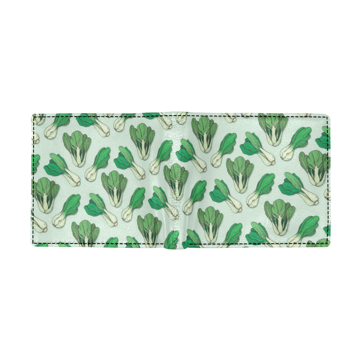 Bok Choy Pattern Print Design 01 Men's ID Card Wallet