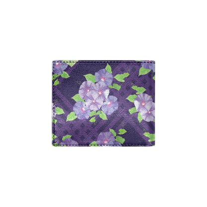 Morning Glory Pattern Print Design MG03 Men's ID Card Wallet