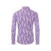 Lavender Pattern Print Design LV08 Men's Long Sleeve Shirt