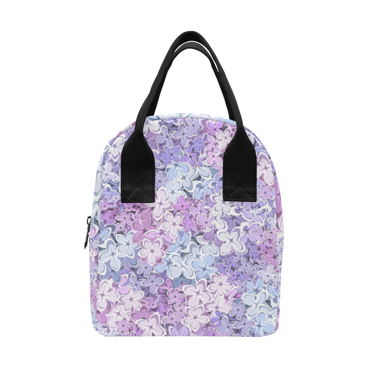 Lilac Pattern Print Design LI01 Insulated Lunch Bag