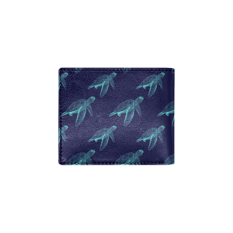 Sea Turtle Pattern Print Design T04 Men's ID Card Wallet