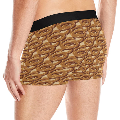 Bagel Pattern Print Design 02 Men's Boxer Briefs