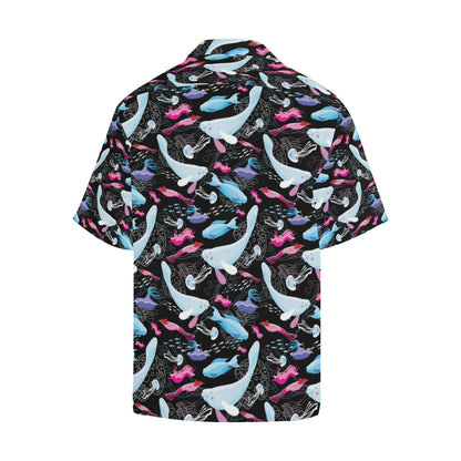 Manatee Pattern Print Design 02 Men's Hawaiian Shirt
