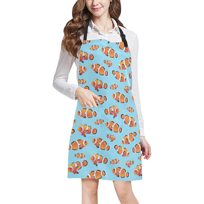 Clownfish Pattern Print Design 01 Apron with Pocket