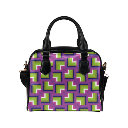 Optical illusion Pattern Print Design A05 Shoulder Handbag