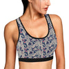 Bird Of Paradise Pattern Print Design 03 Sports Bra