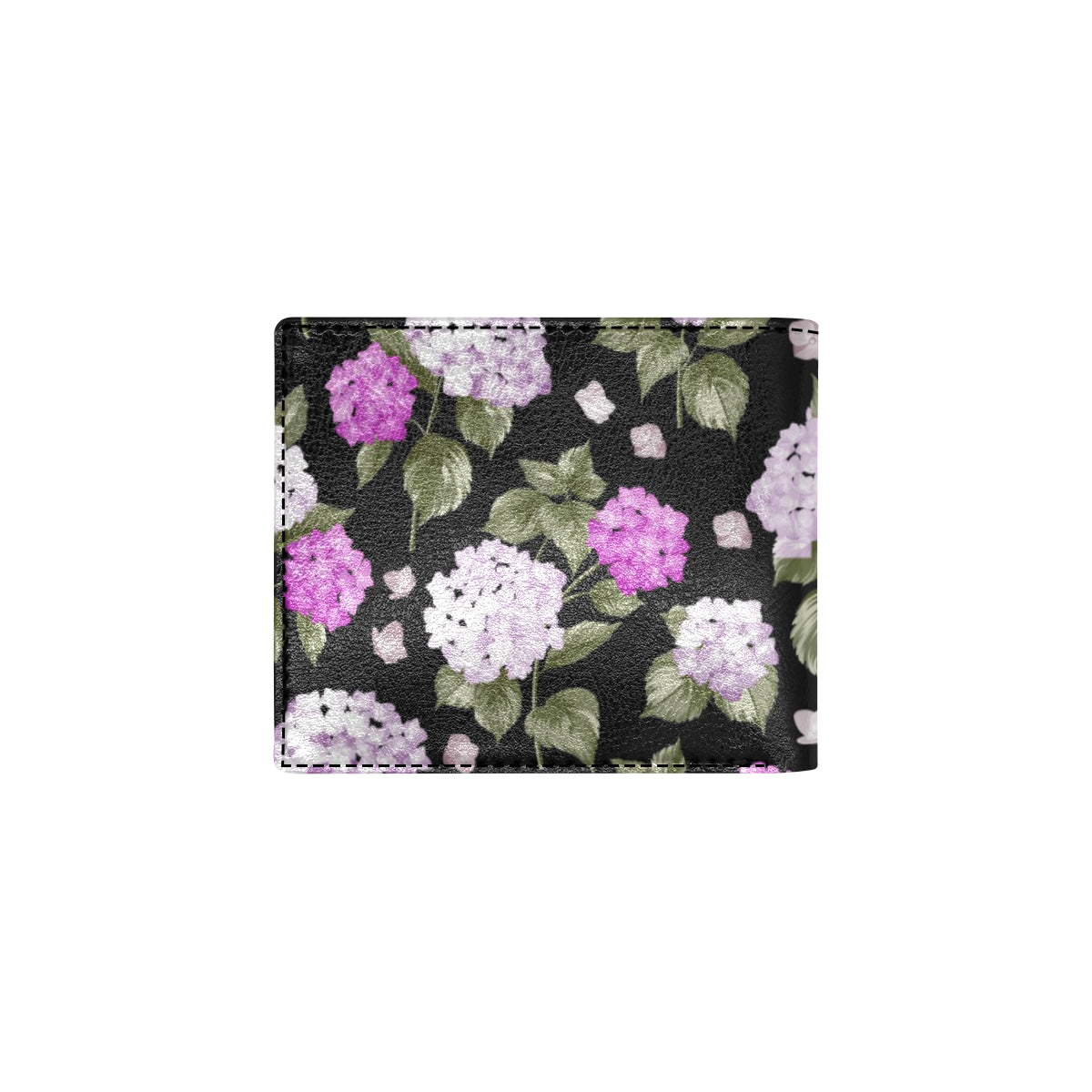 Hydrangea Pattern Print Design HD011 Men's ID Card Wallet