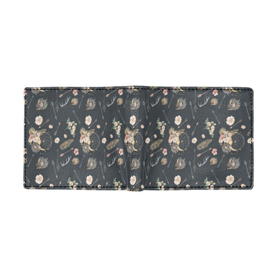 Bohemian Pattern Print Design 09 Men's ID Card Wallet