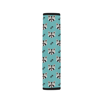 Raccoon Pattern Print Design A01 Car Seat Belt Cover
