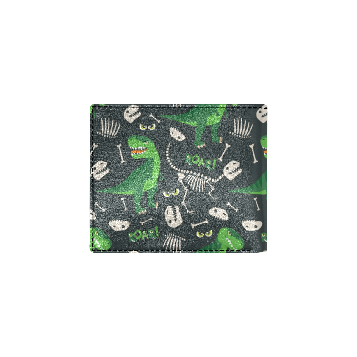 T Rex Pattern Print Design A05 Men's ID Card Wallet