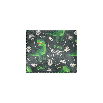 T Rex Pattern Print Design A05 Men's ID Card Wallet