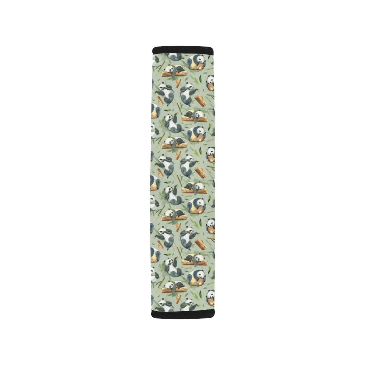 Panda Bear Design Bamboo Print Car Seat Belt Cover