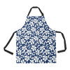 Hibiscus Pattern Print Design HB031 Apron with Pocket