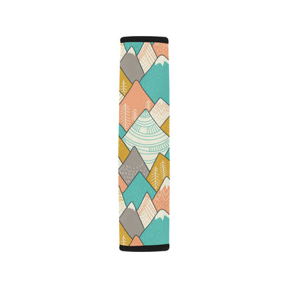 Mountain Pattern Print Design 02 Car Seat Belt Cover