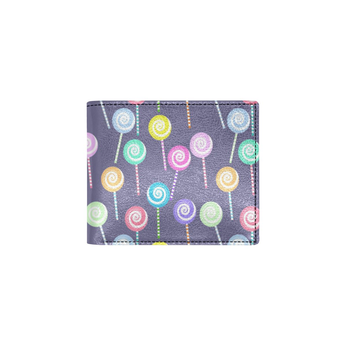 Lollipop Pattern Print Design LL03 Men's ID Card Wallet