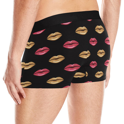 Lip Pattern Print Design 03 Men's Boxer Briefs