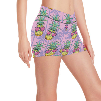 Pineapple Pattern Print Design PP06 Yoga Shorts