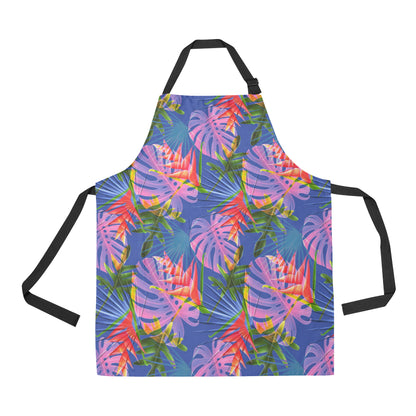 Tropical Flower Pattern Print Design TF025 Apron with Pocket