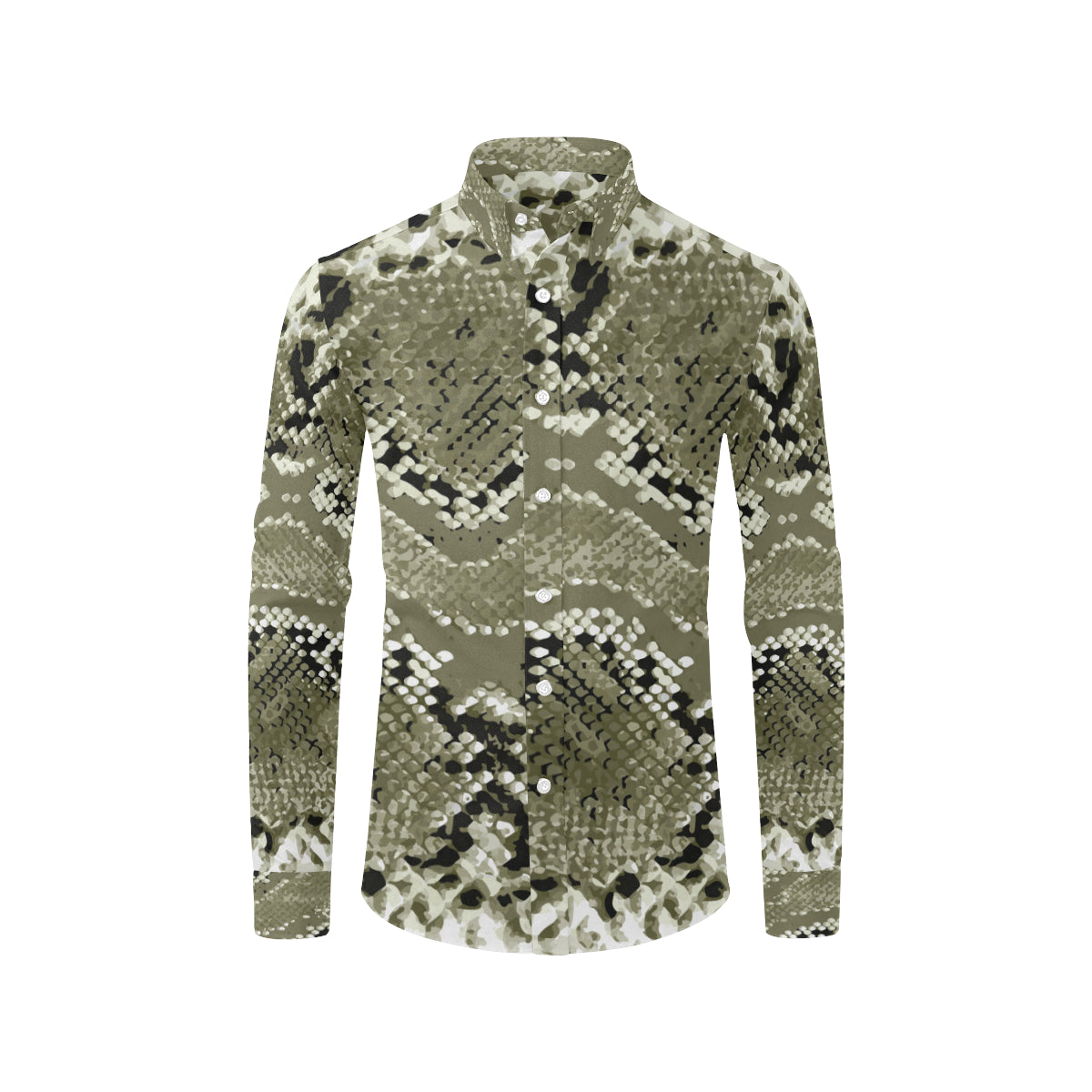 Python Pattern Print Design A04 Men's Long Sleeve Shirt