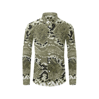 Python Pattern Print Design A04 Men's Long Sleeve Shirt