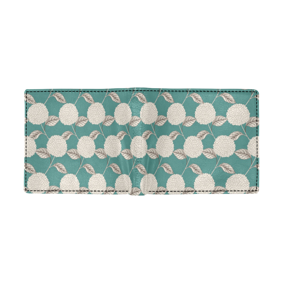 Hydrangea Pattern Print Design HD03 Men's ID Card Wallet