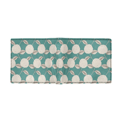 Hydrangea Pattern Print Design HD03 Men's ID Card Wallet
