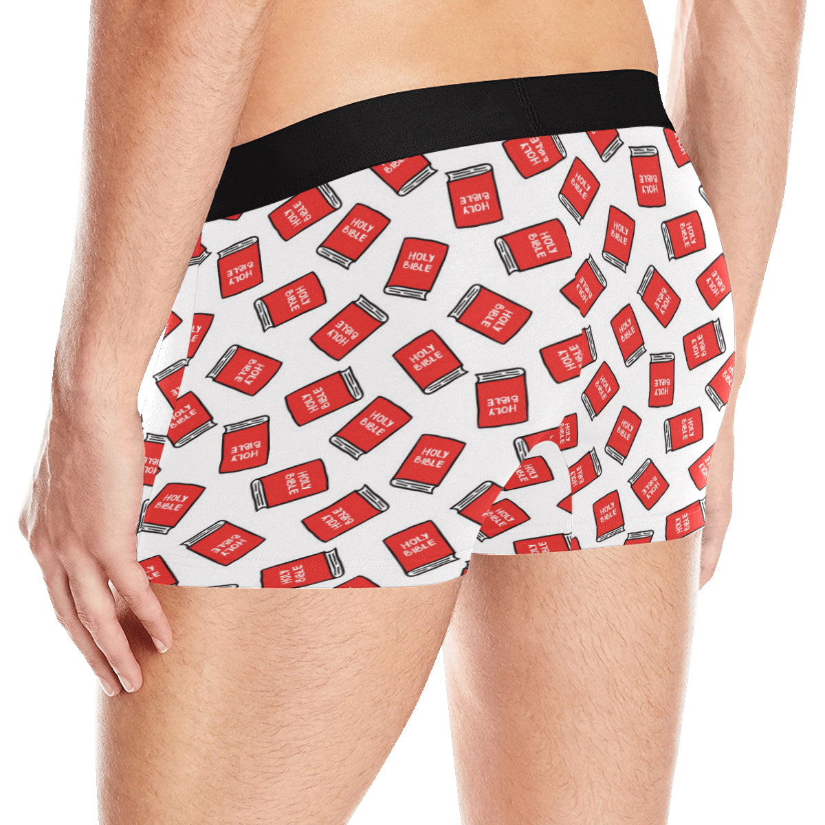 Bible Pattern Print Design 03 Men's Boxer Briefs