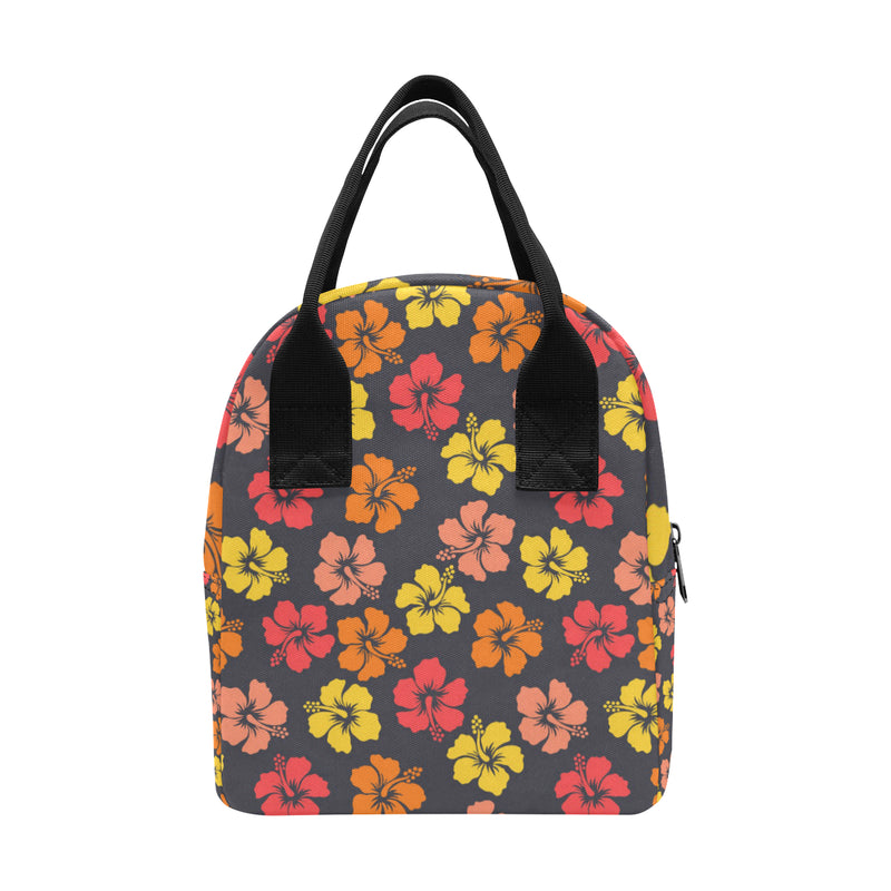 Hibiscus Pattern Print Design HB024 Insulated Lunch Bag