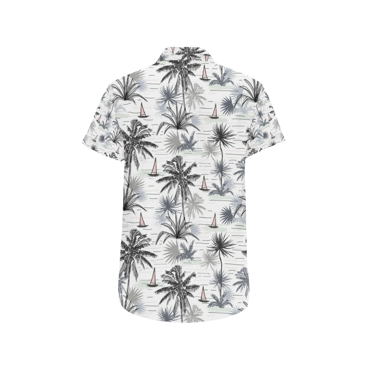 Pacific island Pattern Print Design A04 Men's Short Sleeve Button Up Shirt