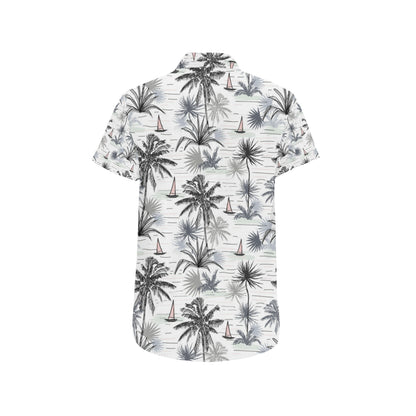 Pacific island Pattern Print Design A04 Men's Short Sleeve Button Up Shirt