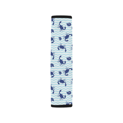 Crab Pattern Print Design 04 Car Seat Belt Cover