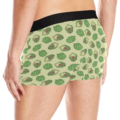 Artichoke Pattern Print Design 03 Men's Boxer Briefs