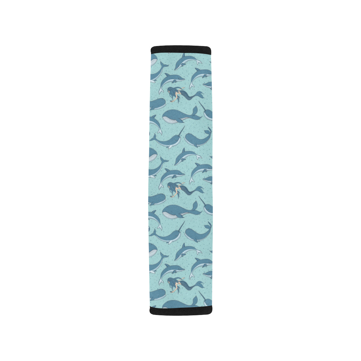 Narwhal Themed Print Car Seat Belt Cover