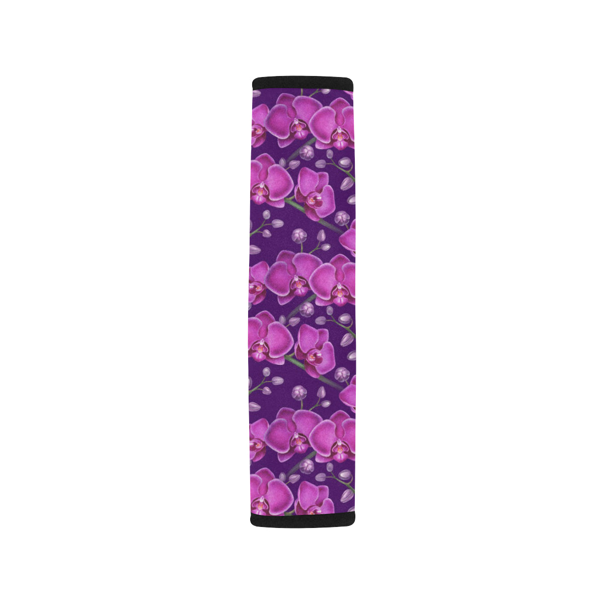 Orchid Purple Pattern Print Design OR02 Car Seat Belt Cover