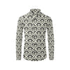 Lotus Pattern Print Men's Long Sleeve Shirt