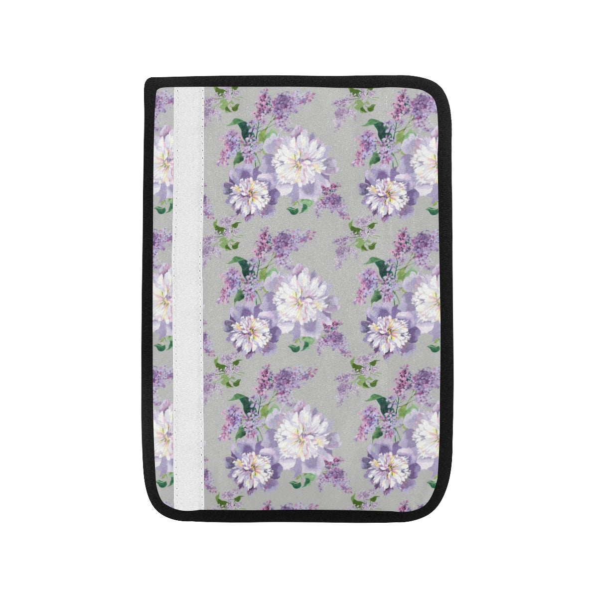 Lilac Pattern Print Design LI07 Car Seat Belt Cover