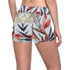 Tropical Flower Pattern Print Design TF021 Yoga Shorts