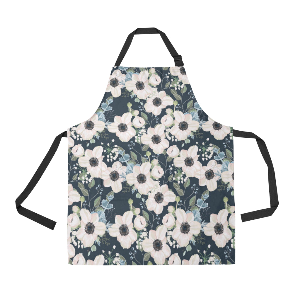 Anemone Pattern Print Design AM02 Apron with Pocket