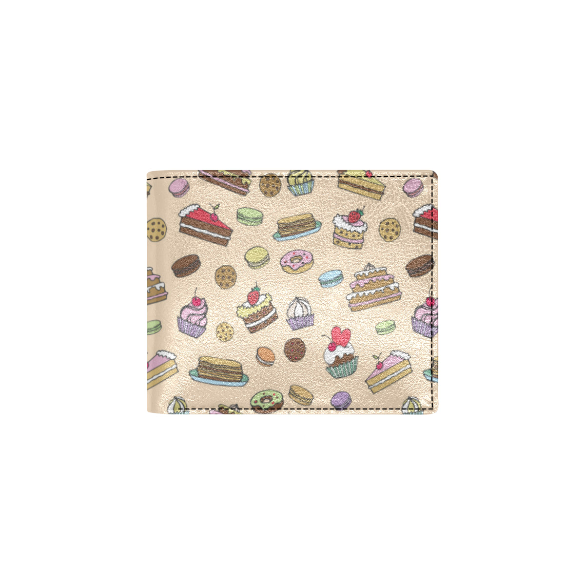 Cake Pattern Print Design 03 Men's ID Card Wallet