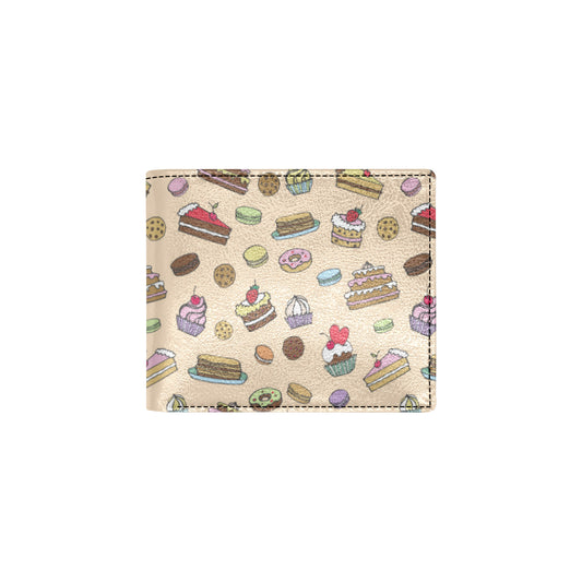 Cake Pattern Print Design 03 Men's ID Card Wallet