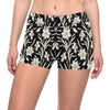 Daffodils Pattern Print Design DF06 Yoga Shorts