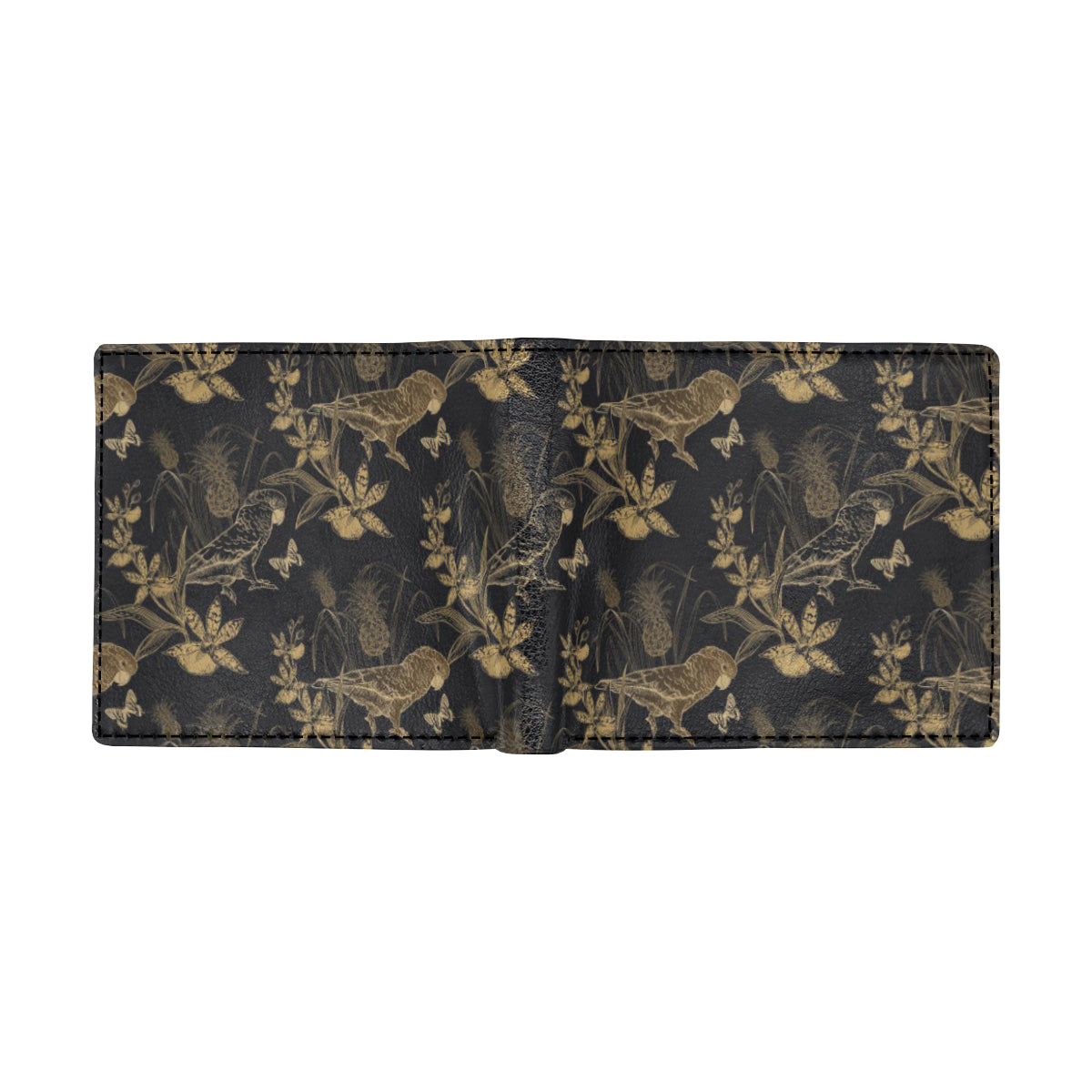 Parakeet Pattern Print Design A05 Men's ID Card Wallet